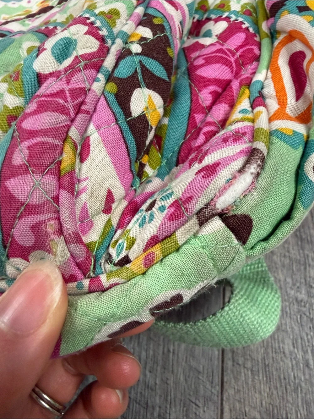 Vera Bradley Teal Paisley Bookbag‎